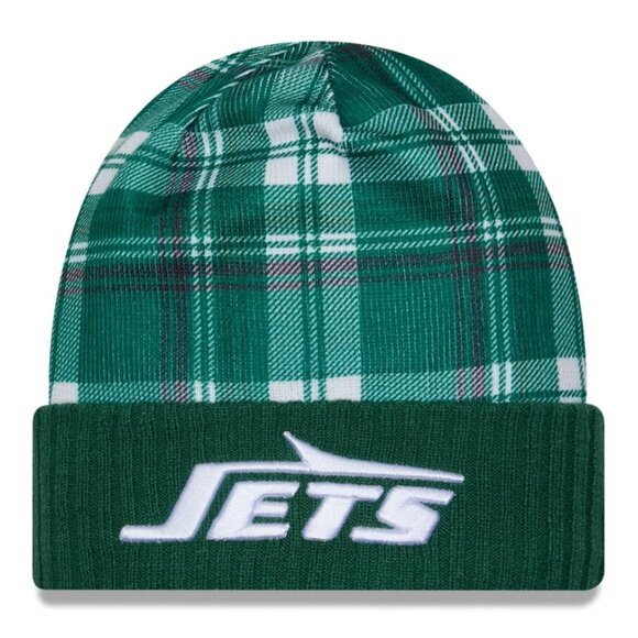 NEW - 2024 New Era Cold Weather Statement Knit Beanie (New York Jets) - Picture 1 of 2